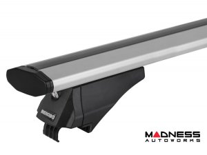 Alfa Romeo Stelvio Roof Rack Cross Bars - for models w/ factory roof rails - Silver (2018 - 2025)